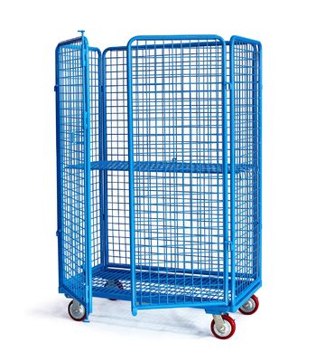 Draht 50*100 Mesh Roll Container Trolley des Hochglanz-6.0mm