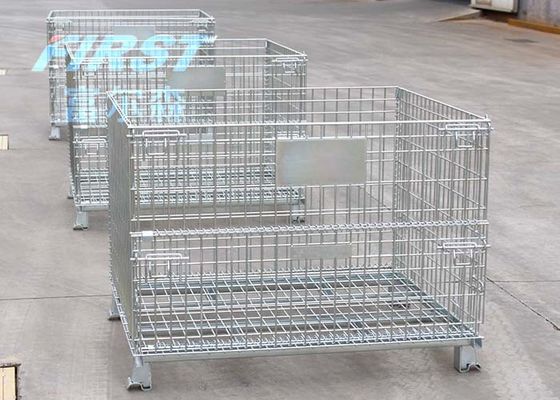Kapazitäts-zweiseitiger Draht Mesh Box Pallet des Lager-800KGS