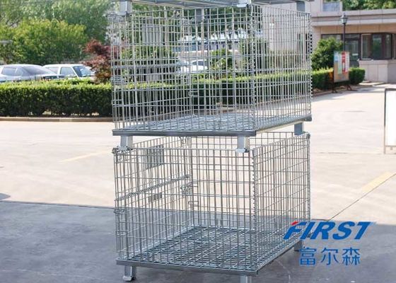 Stapelbarer Stahl-Draht Mesh Box Pallet Q235 50*50mm