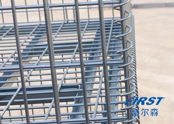 Kapazitäts-zweiseitiger Draht Mesh Box Pallet des Lager-800KGS