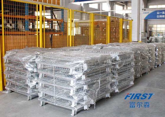 Vier Messgerät-Draht Mesh Box Pallet der Ring-0.31m3 6.3mm