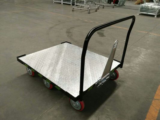Verzinkter Kapazitäts-Handmagazinwagen 100mm Rad-150Kg