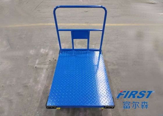 Blaue 300KG 500*700mm Stahlplattform-Laufkatze der Logistik-