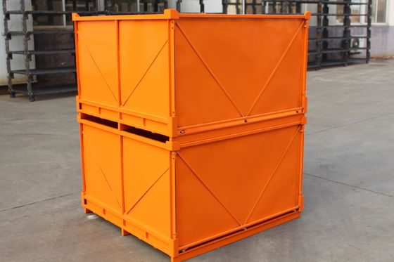 Faltbare galvanisierte Metallpaletten-Käfige 2.0mm Stärke-48KG