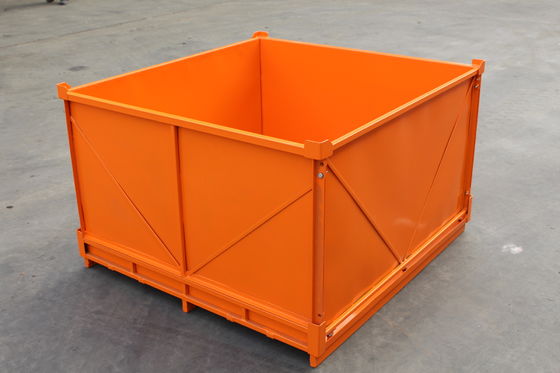 Faltbare galvanisierte Metallpaletten-Käfige 2.0mm Stärke-48KG