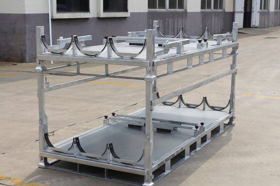 Faltbare Zink-Stahl-Transport-Palette des heißen Bad-1500KGS