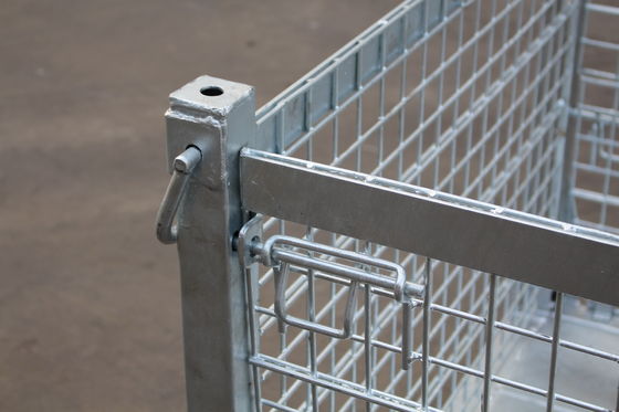 Q235 Metalldraht-Behälter des Werkstatt-Transport-Beweglich-6.4mm Stahl-