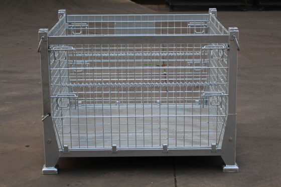 Q235 Metalldraht-Behälter des Werkstatt-Transport-Beweglich-6.4mm Stahl-