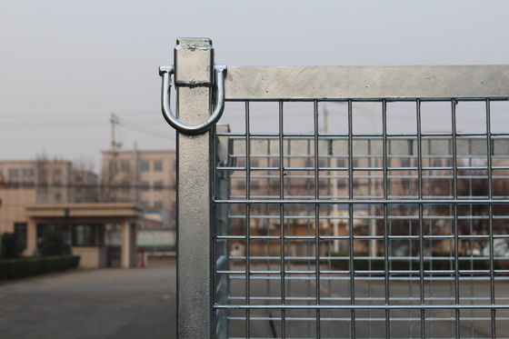 Zusammenklappbares elektrisches verzinktes 50x50 Mesh Metal Storage Cage