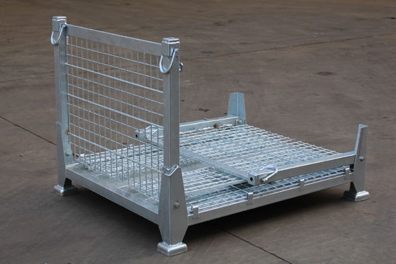 Zusammenklappbares elektrisches verzinktes 50x50 Mesh Metal Storage Cage