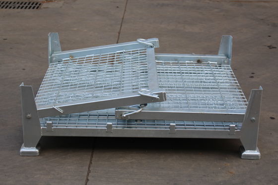 Zusammenklappbares elektrisches verzinktes 50x50 Mesh Metal Storage Cage