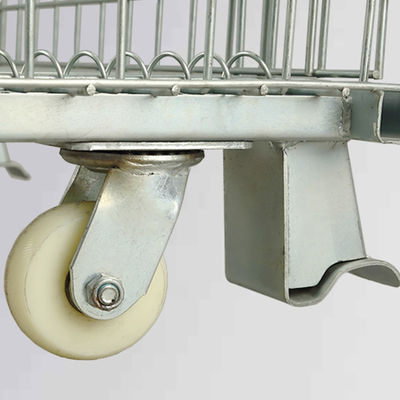 Silberner verschließbarer zusammenklappbarer Käfig der Falten-50*50mm des Metall1500kg