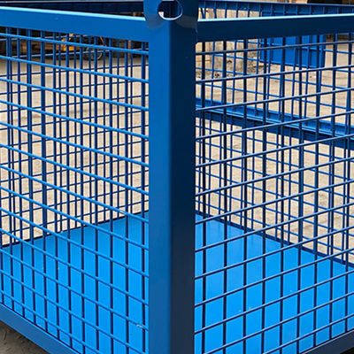 RAL galvanisierte stapelbaren zusammenklappbaren Behälter des Draht-1500KG