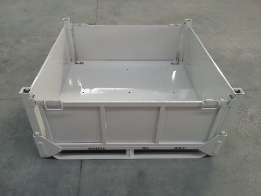 PALETTEN-Käfige der Pulver-Beschichtungs-1500kg Stahlder kapazitäts-2mm