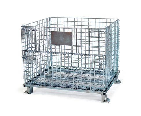 CER RAL Pulver beschichtete Draht Mesh Container der Falten-1000KG