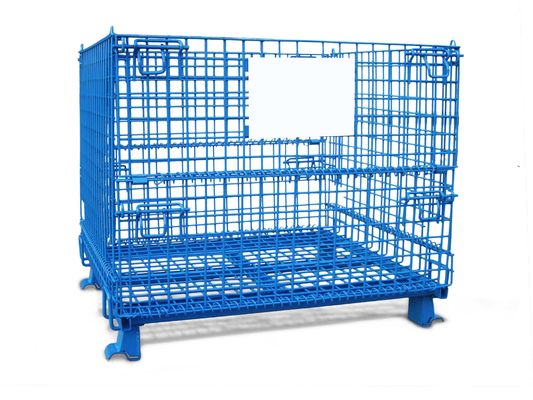 Schwarzer verschließbarer faltender Draht 1500KG Mesh Container der Falten-50*100mm